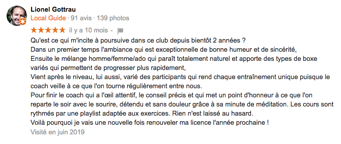Avis Google