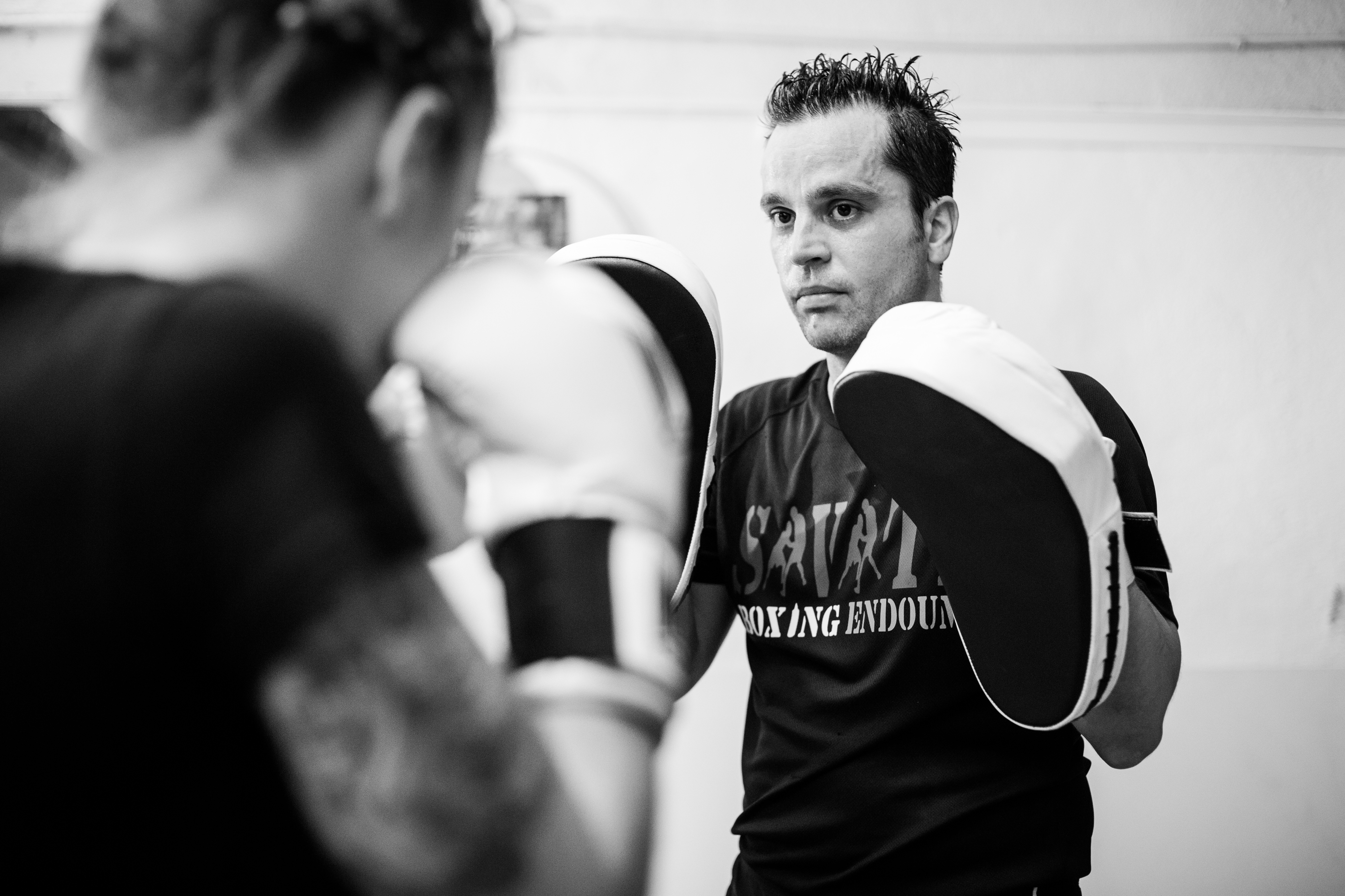 French Boxe French boxing practitioners Portraits